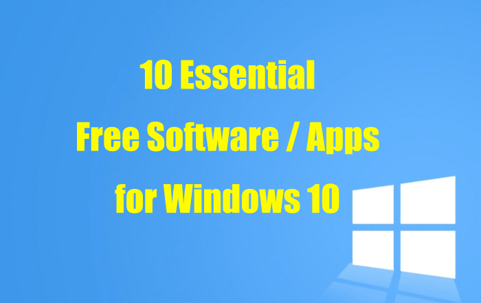 windows 10 software